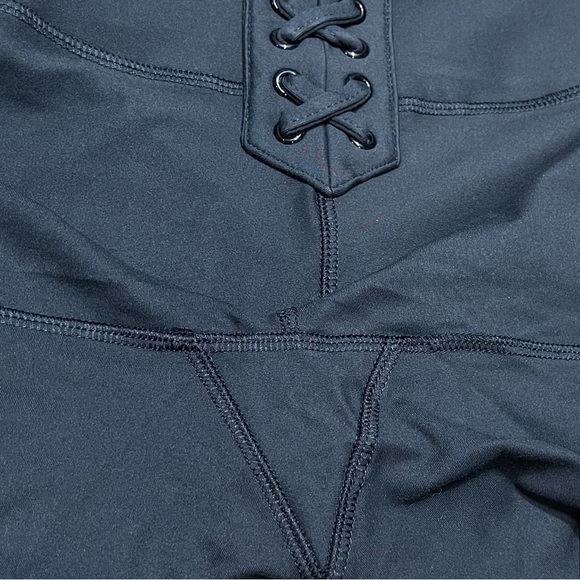 Weworewhat x Revolve Solid Lace-Up Biker Short Athletic Wear Black Size XS NWT - Picture 9 of 16